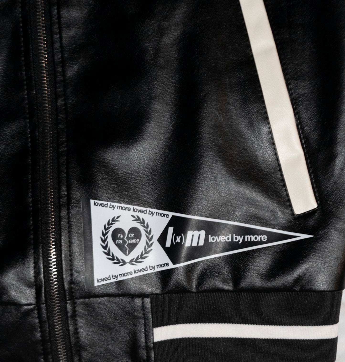 Loved By More™ Leather Varsity Jacket