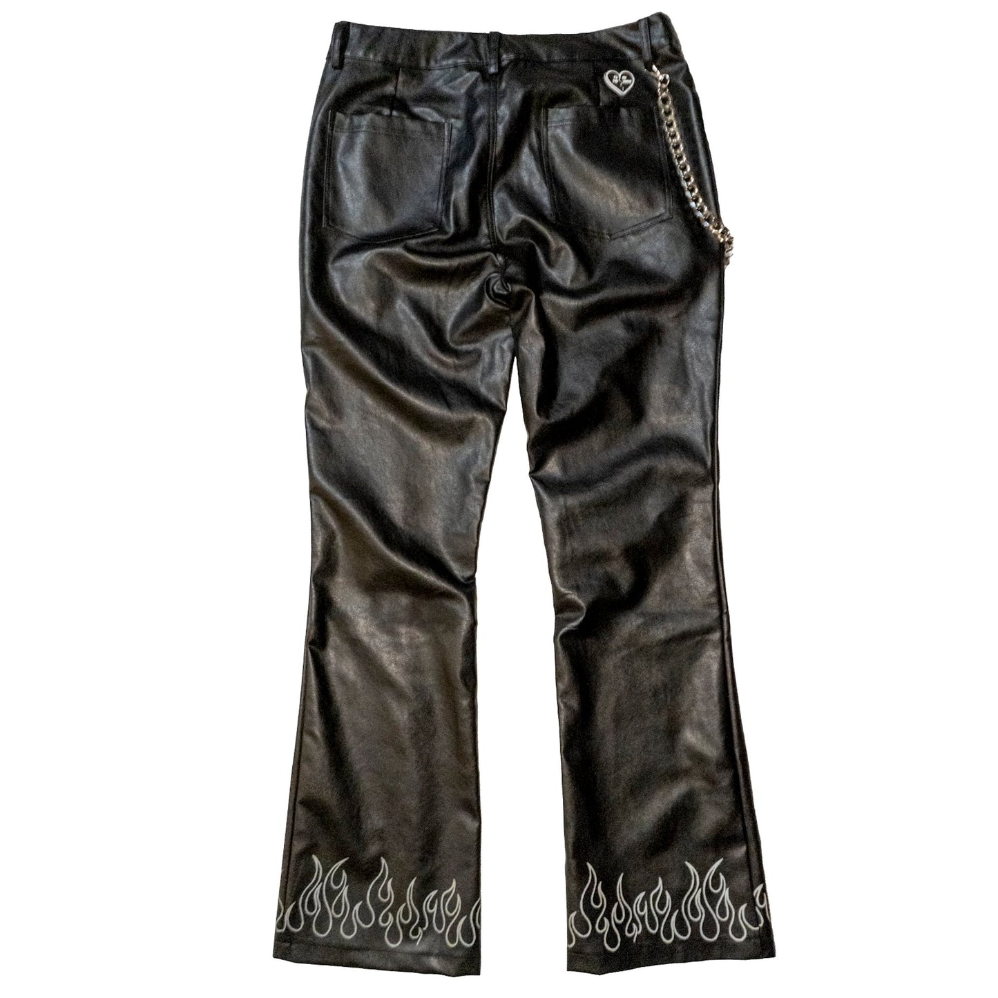 “Signature” Reflective Leather Pants