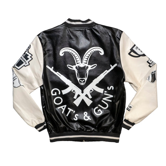 Loved By More™ Leather Varsity Jacket