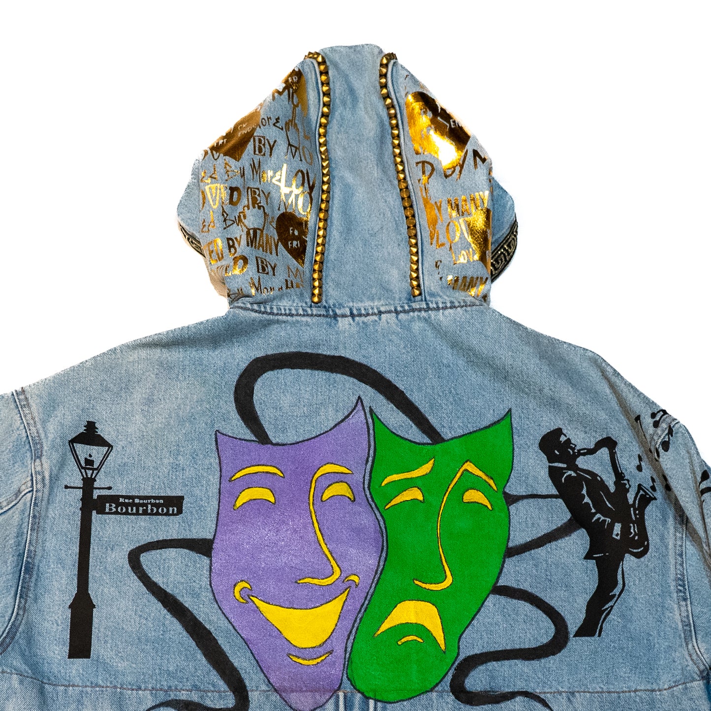 “Hated By Many, Loved By More” Denim Hoodie