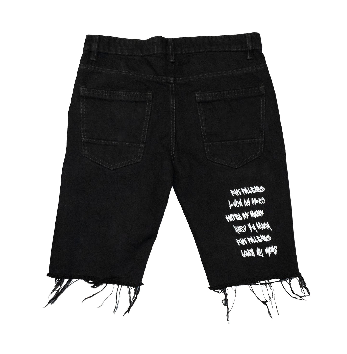 Loved By More™ Graffiti Denim Shorts