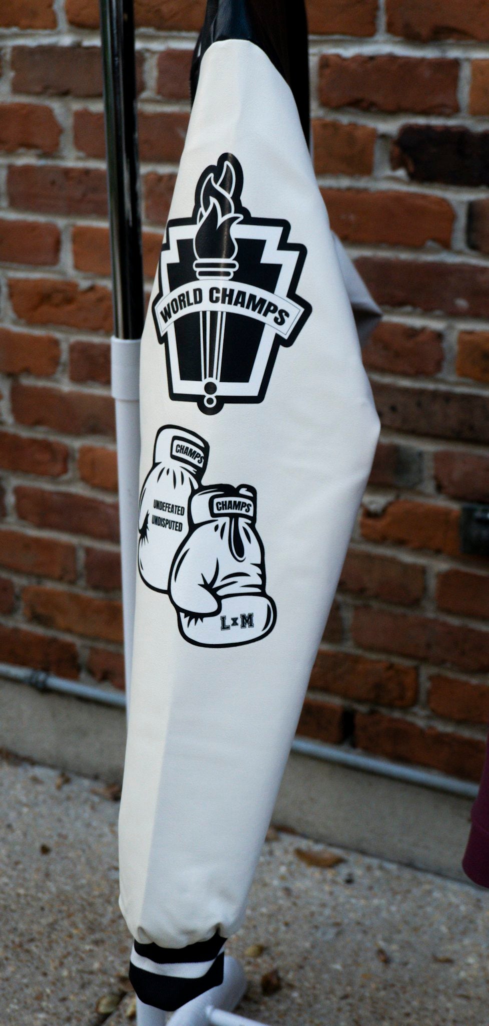 Loved By More™ Leather Varsity Jacket