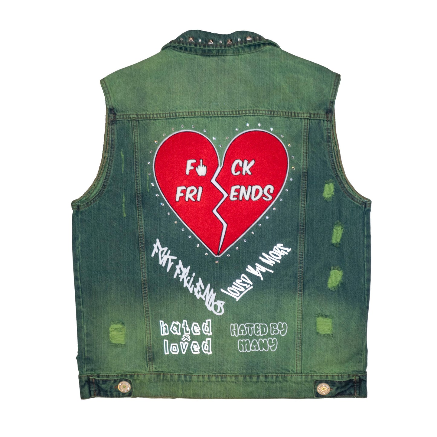 Loved By More™ Graffiti Reflective Denim Vest