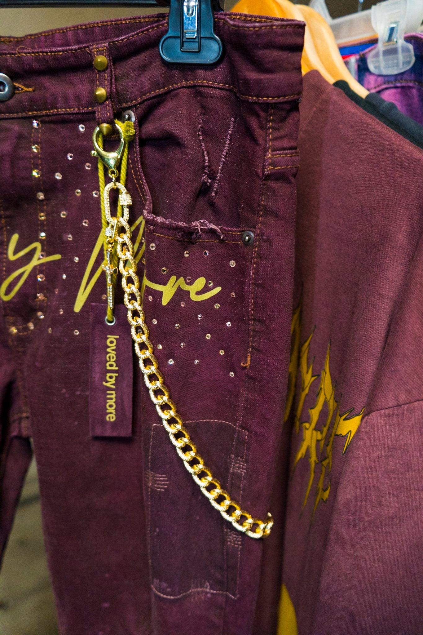 “Signature” Reflective Denim Jeans