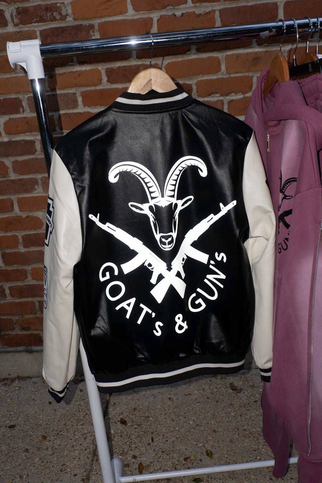 Loved By More™ Leather Varsity Jacket
