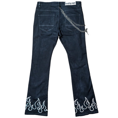 “Signature” Reflective Stacked Denim Jeans