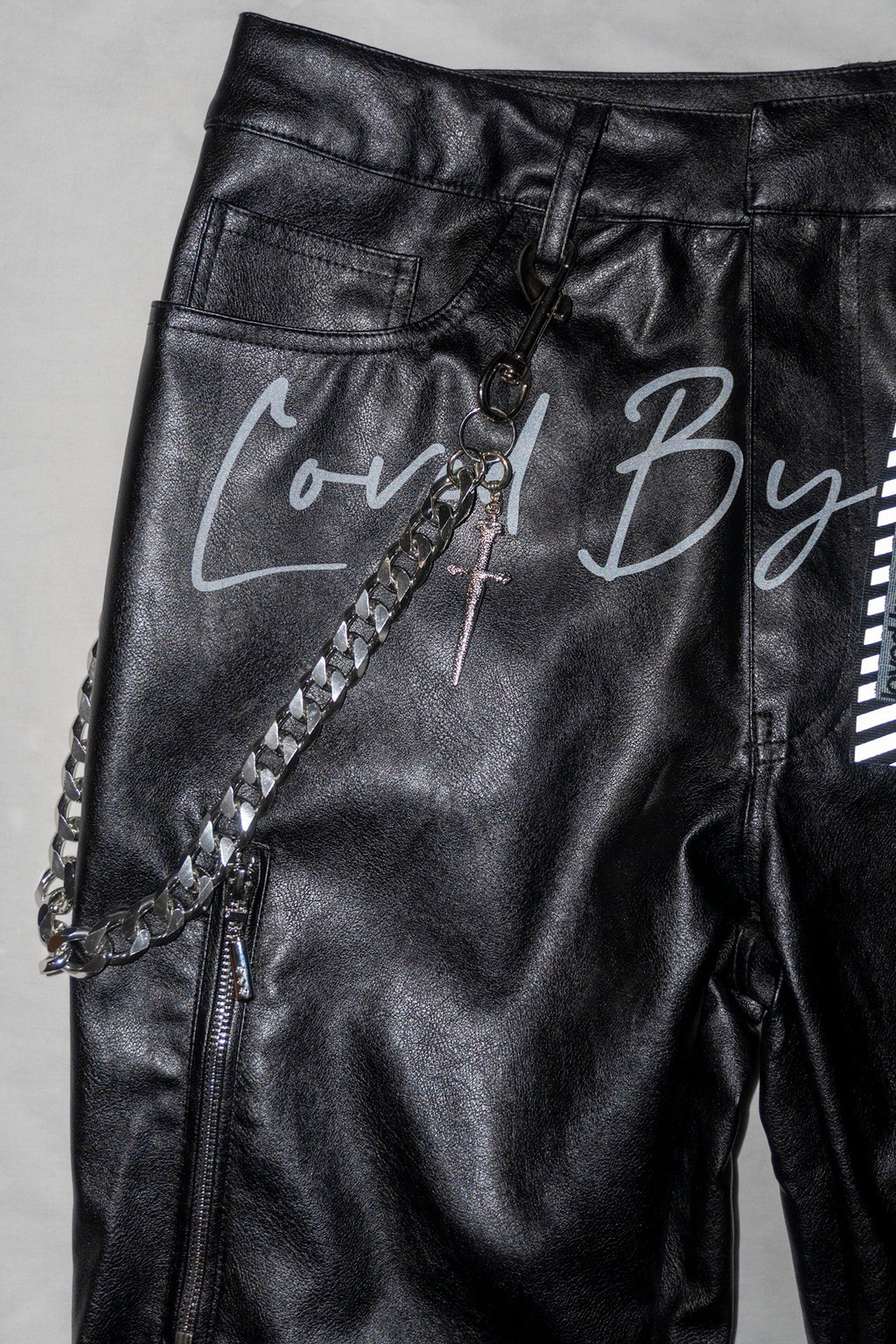 “Signature” Reflective Leather  Pants
