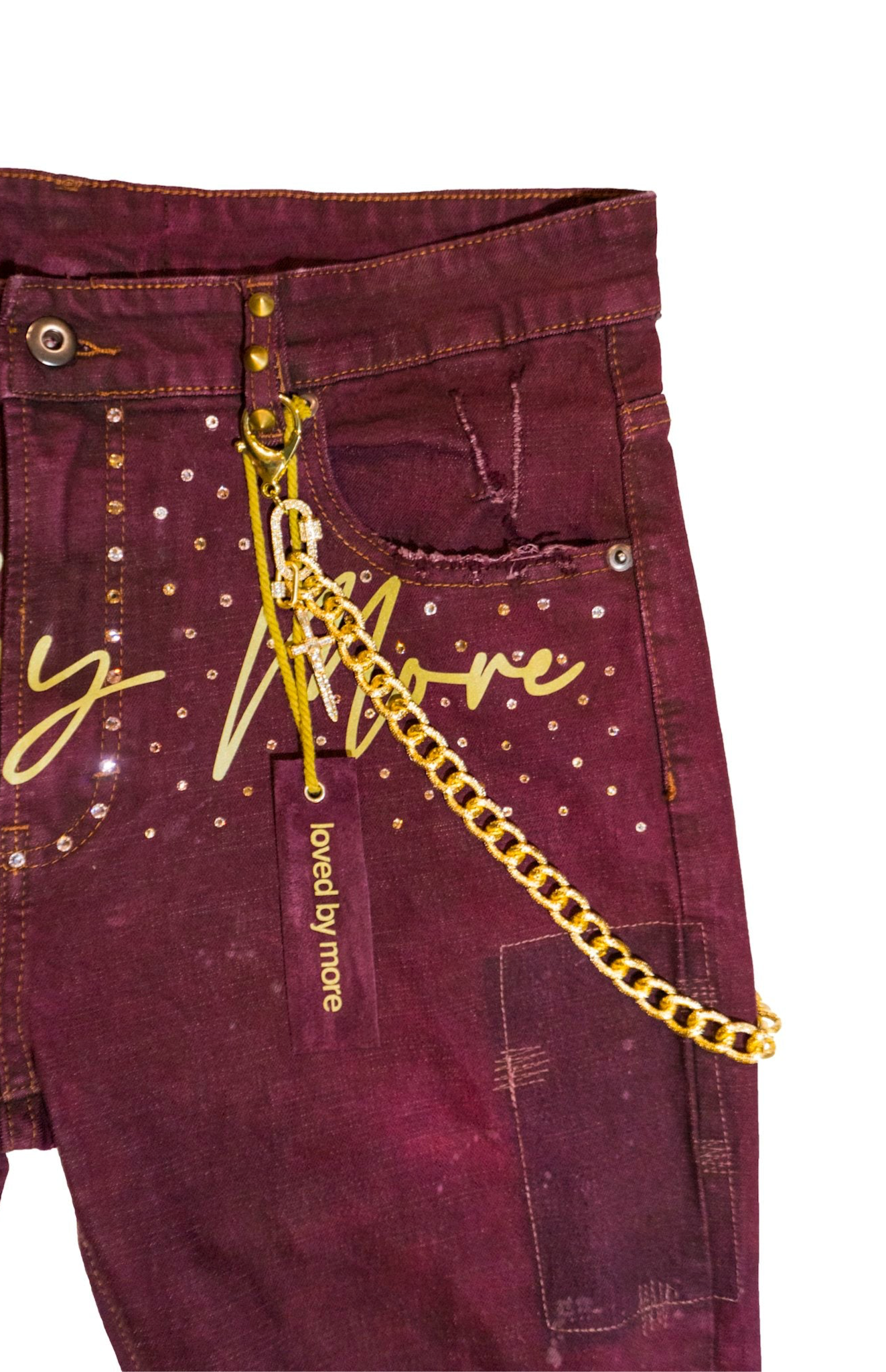 “Signature” Reflective Denim Jeans