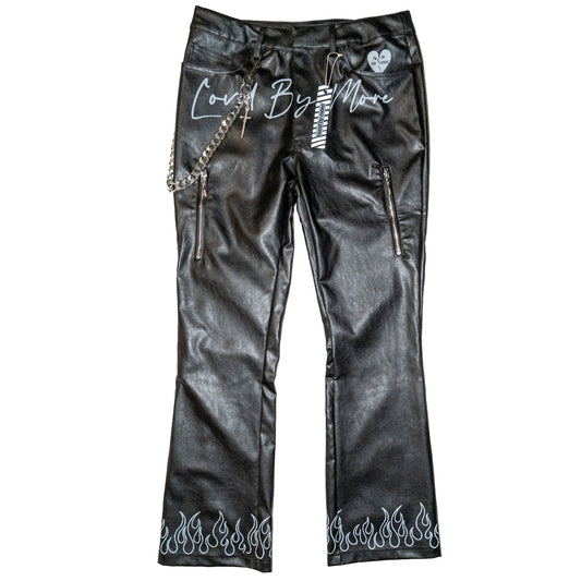 “Signature” Reflective Leather  Pants