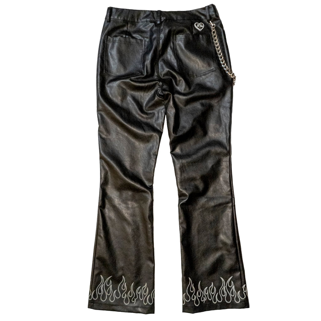 “Signature” Reflective Leather  Pants