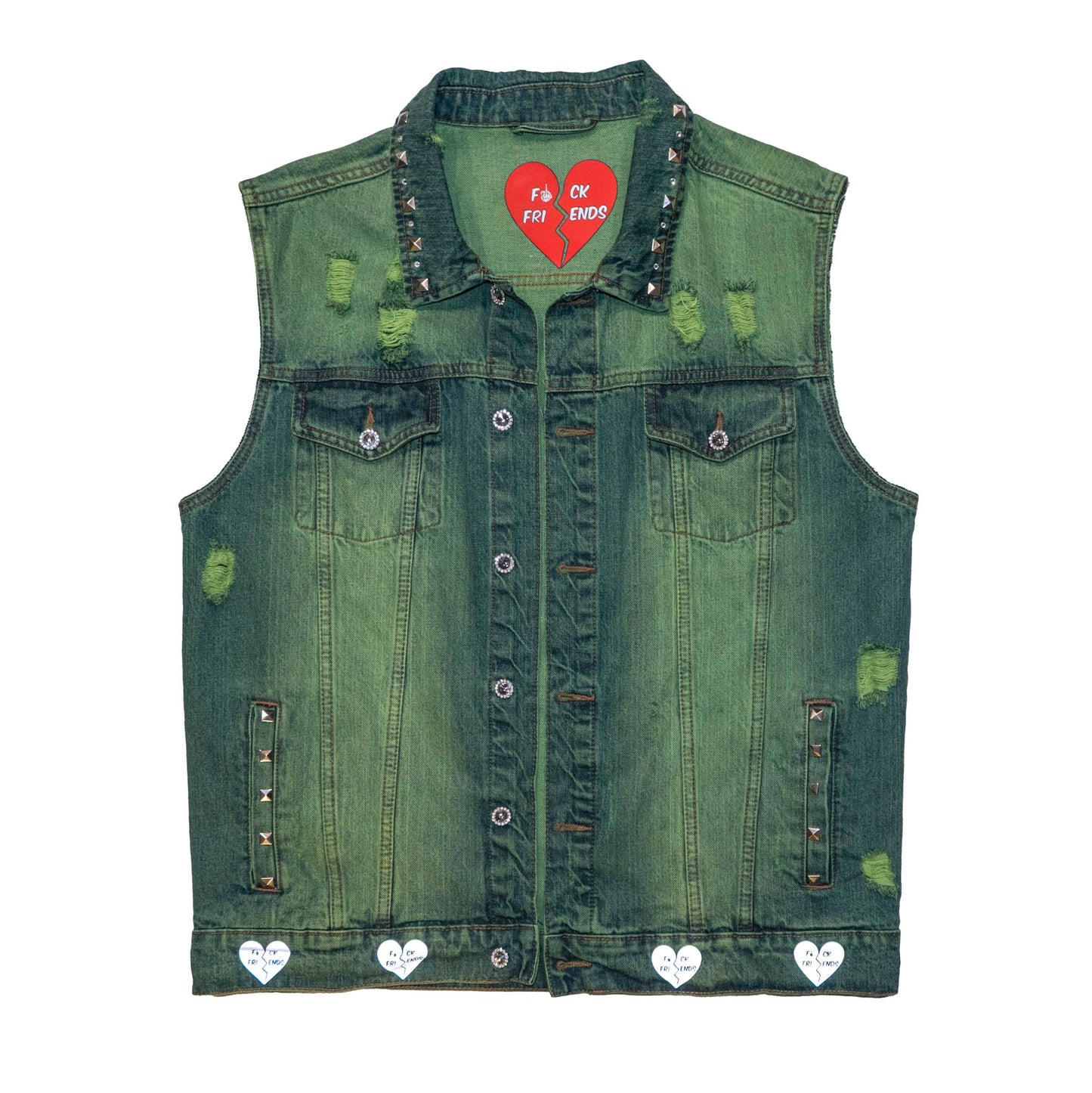 Loved By More™ Graffiti Reflective Denim Vest