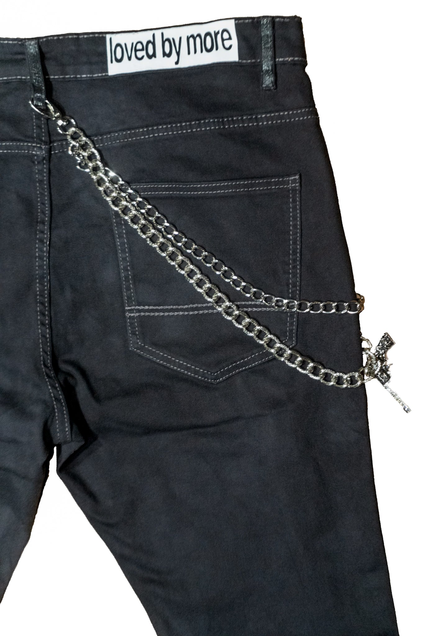 “Signature” Reflective Stacked Denim Jeans