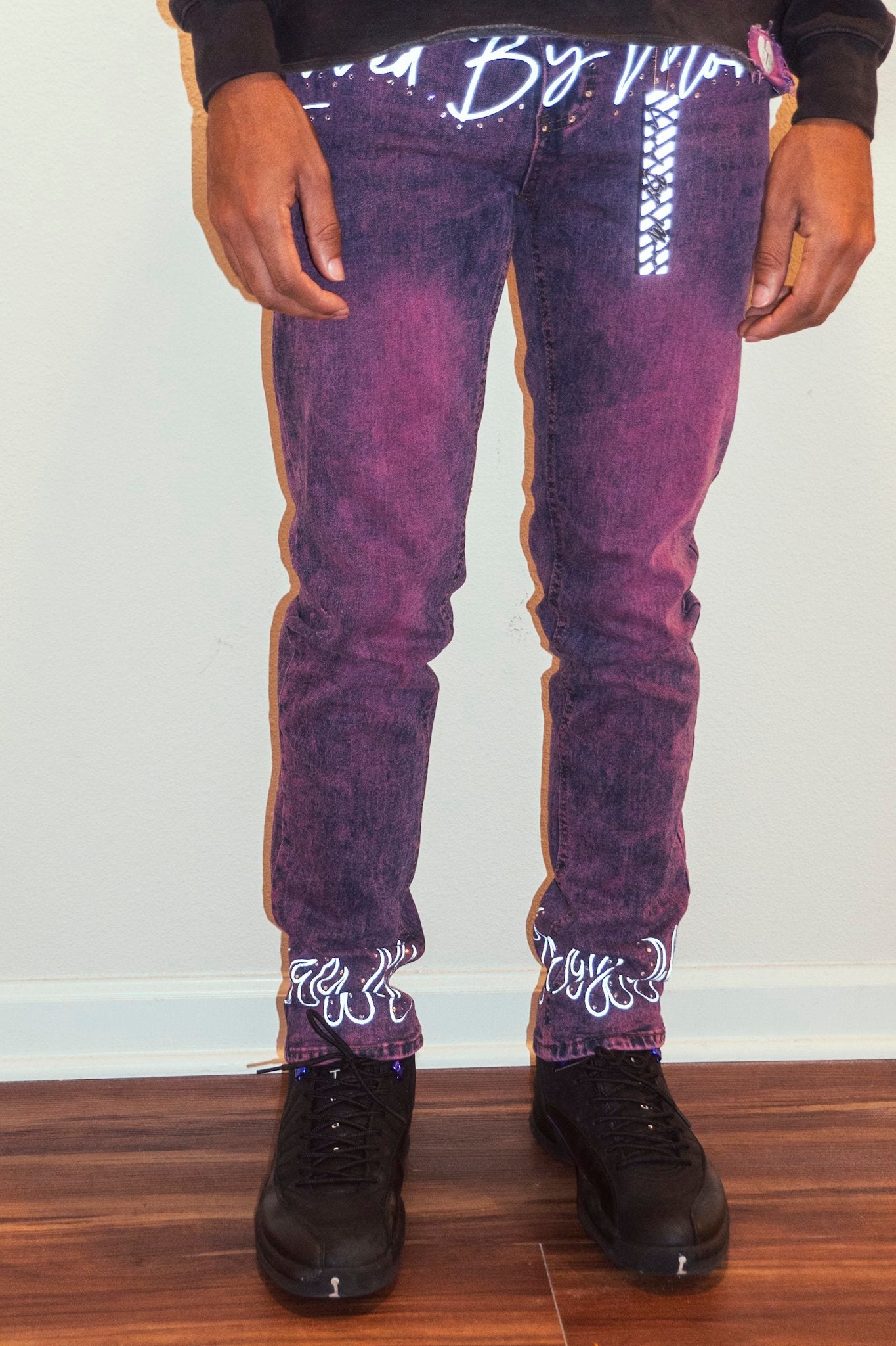 “Signature” Reflective Denim Jeans