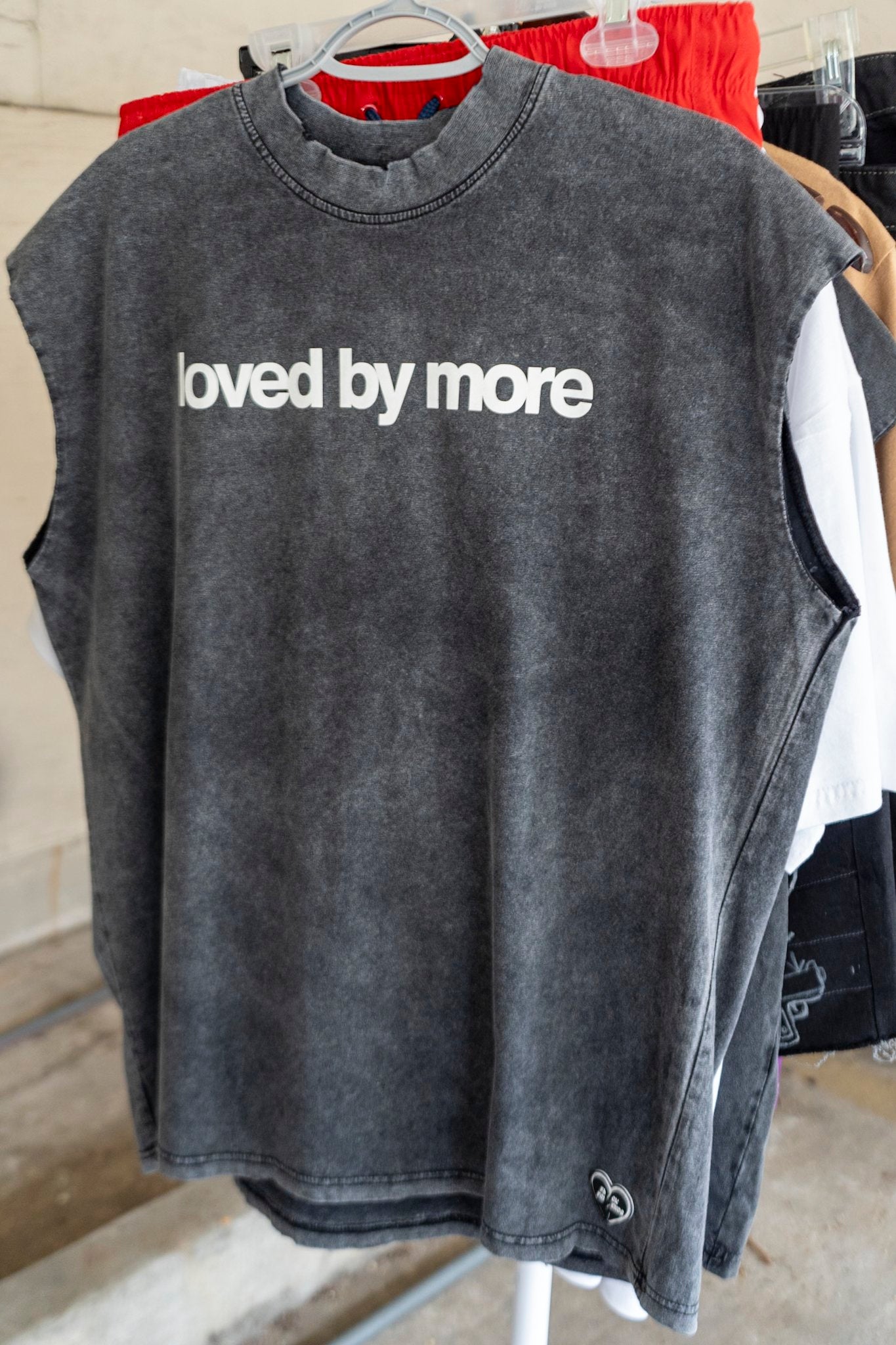 Loved By More™ Acid Wash Sleeveless T-Shirt