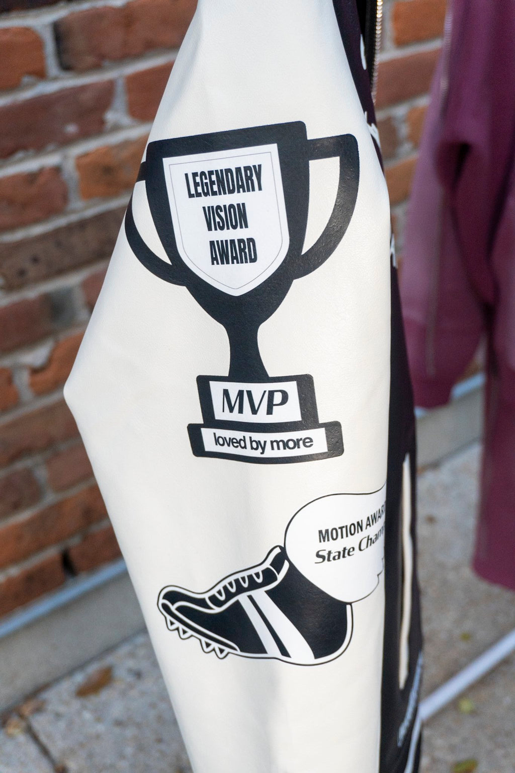 Loved By More™ Leather Varsity Jacket