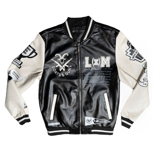 Loved By More™ Leather Varsity Jacket