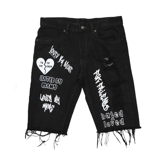 Loved By More™ Graffiti Denim Shorts