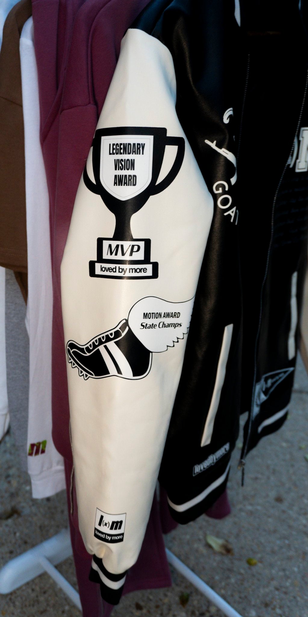 Loved By More™ Leather Varsity Jacket