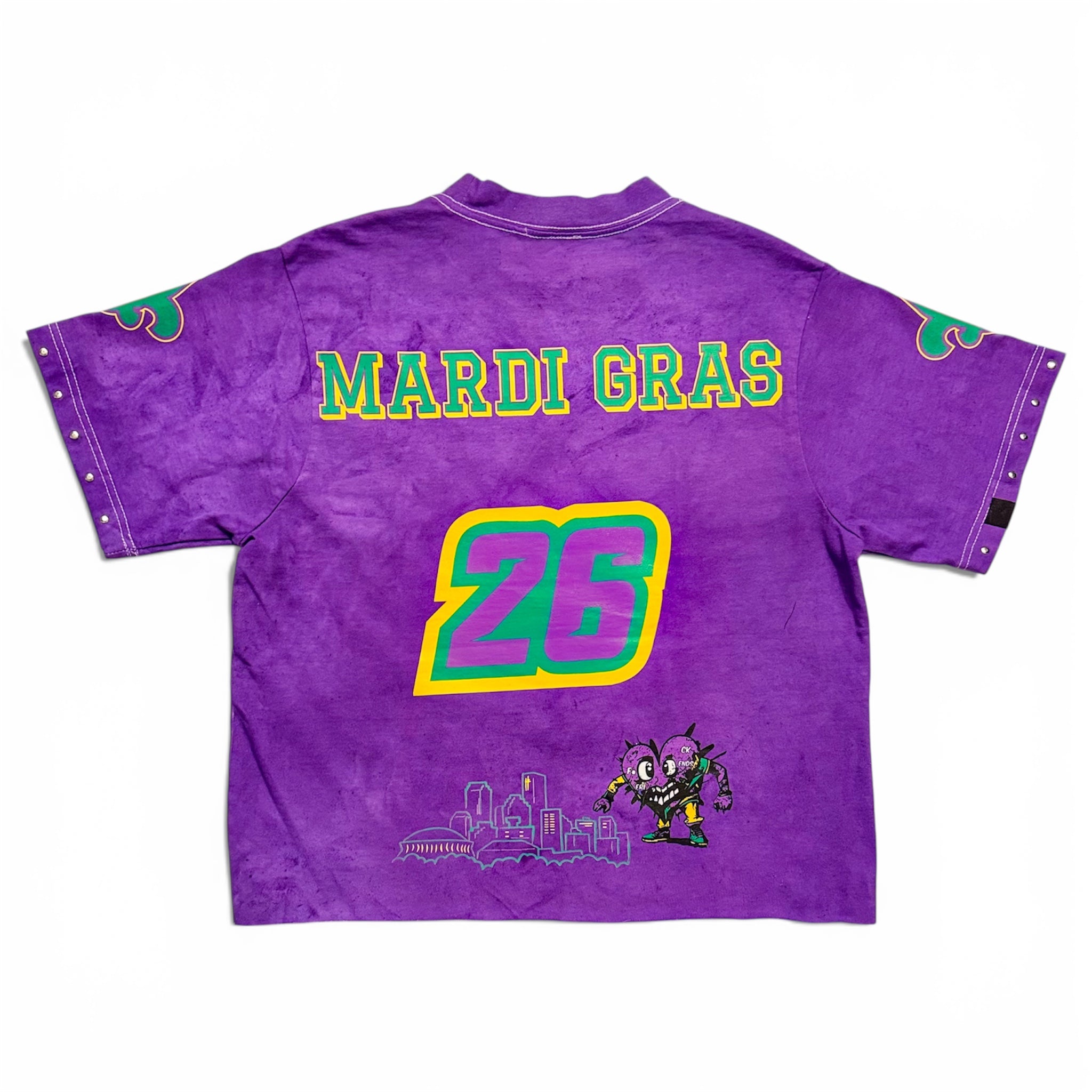 Loved By More™ Mardi Gras Cropped T-Shirt