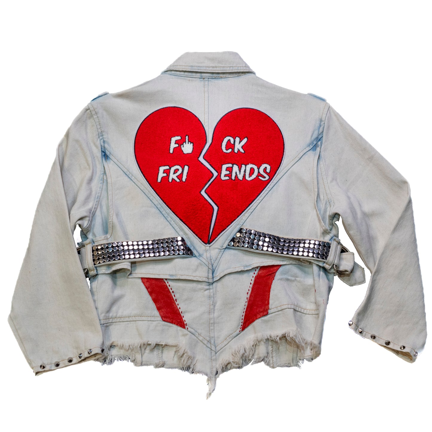 “Center Stage” Denim Chenille Patch Jacket