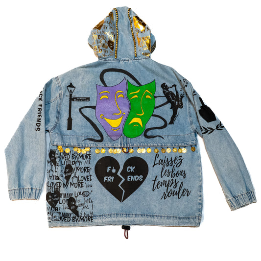 “Hated By Many Loved By More Denim Hoodie