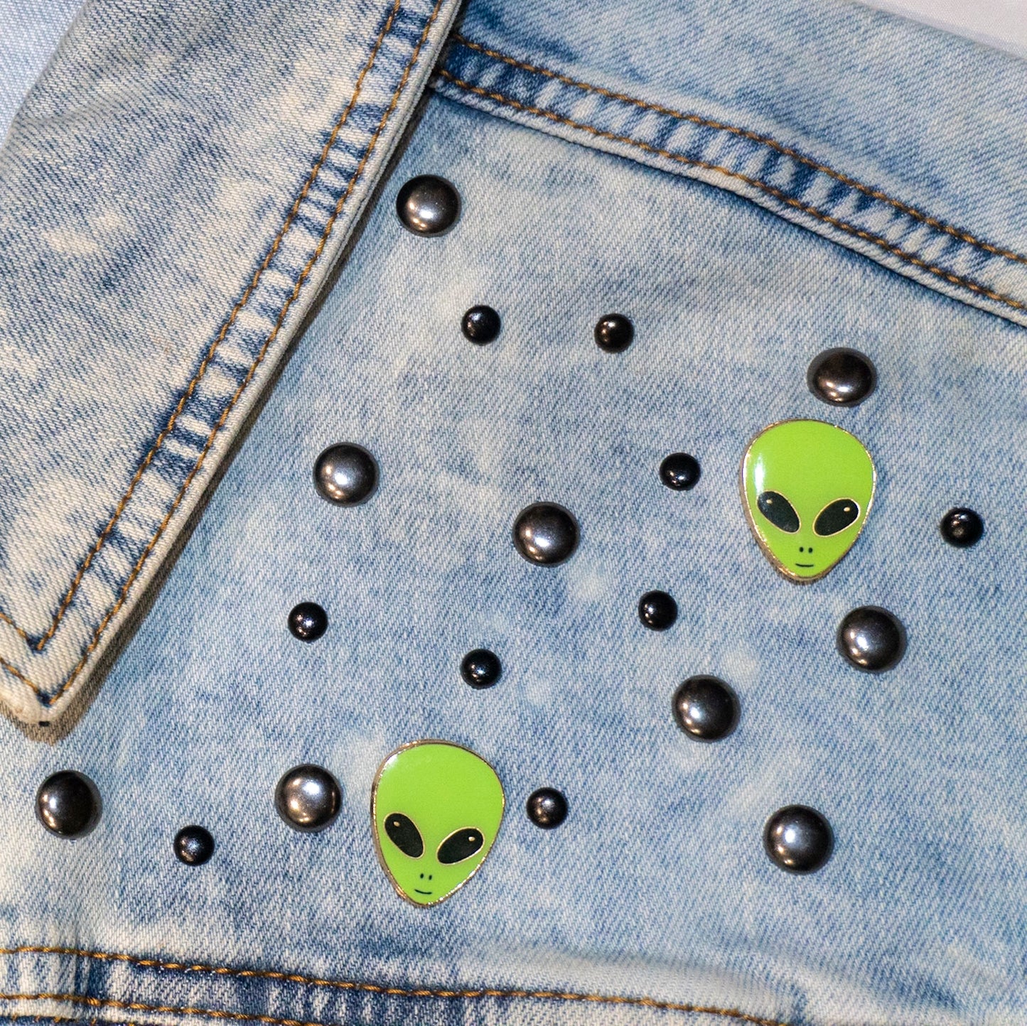 “Extraterrestrial” Denim Jacket